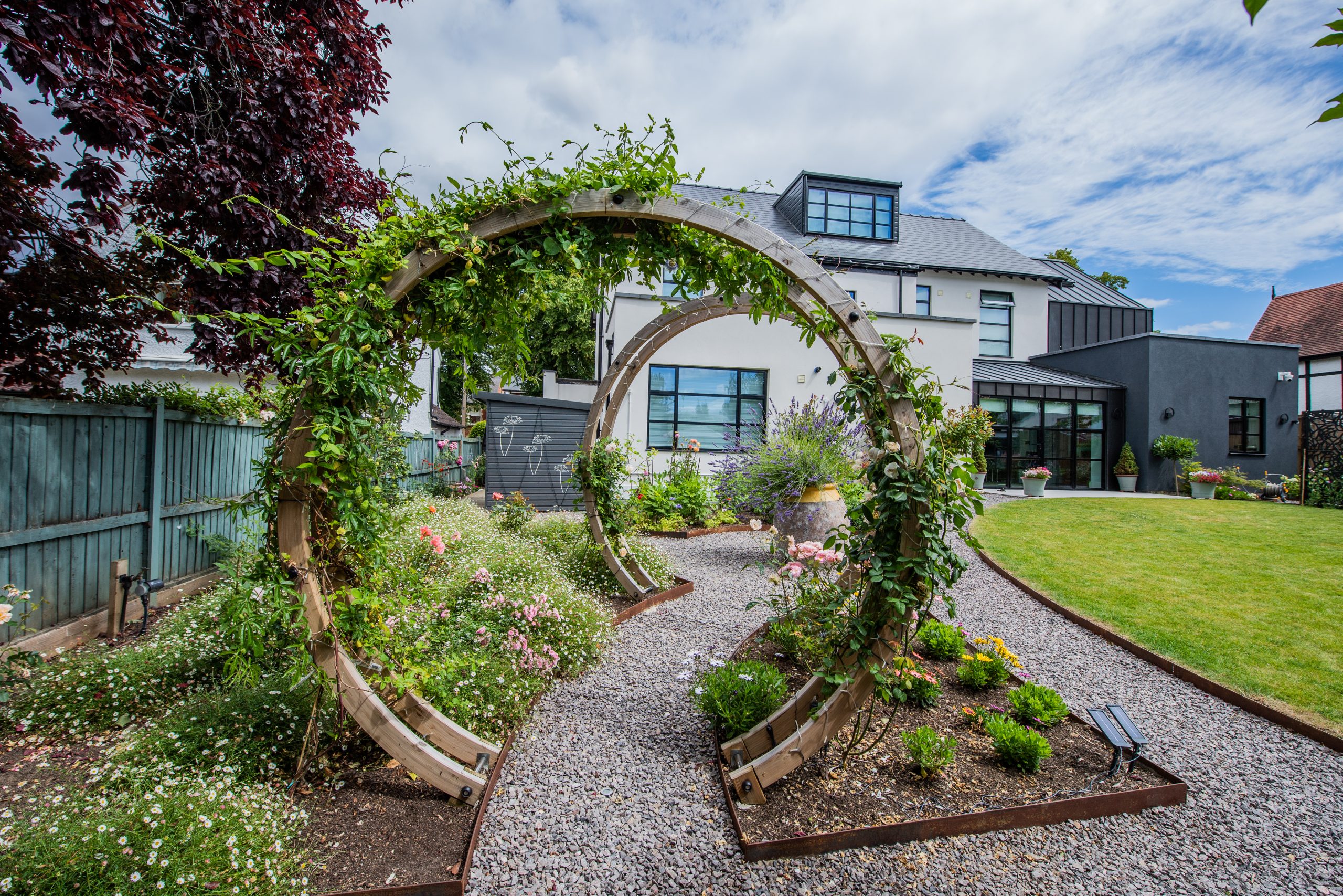 Cheltenham garden design moon gates