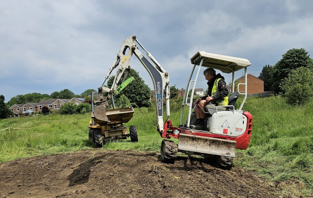 Sam on digger