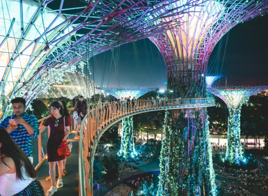 Supertree Grove in the Gardens by the Bay in Singapore